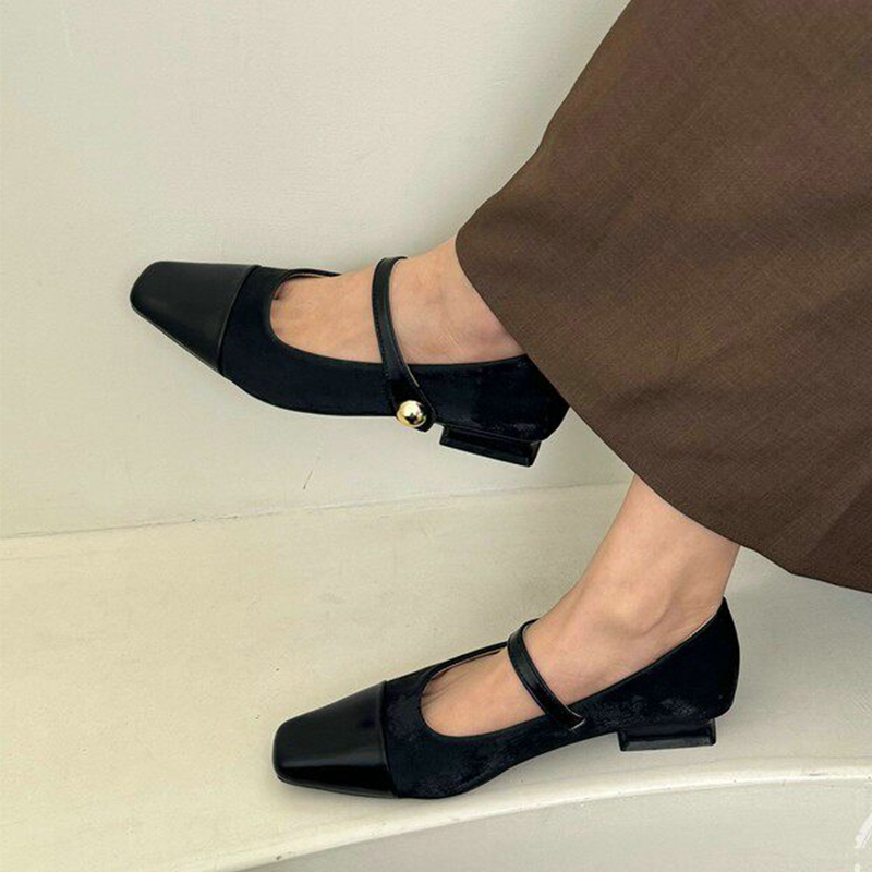 여성용 메리 제인 슈즈, 우아한 청키 슈즈, 디자이너  - Sandals 리뷰 및 가격