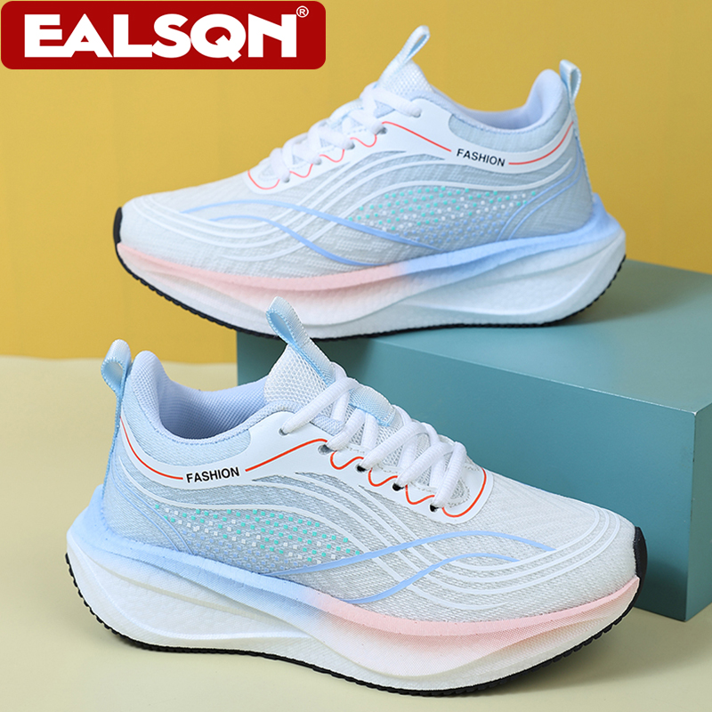 여성용 초경량 통기성 화이트 스니커즈, 캐주얼 레이스업 - Breathable Mesh Athletic Shoes 리뷰 및 가격